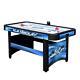 Air Hockey Game Table 5 Ft. Dual Goal Boxes With Built-In Automatic Puck Return