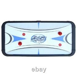 Air Hockey Game Table 5 Ft. Dual Goal Boxes With Built-In Automatic Puck Return