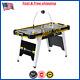 Air Hockey Game Table, Overhead Electronic Scorer, Black/Yellow