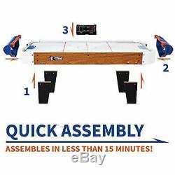 Air Hockey LATopz + Rally And Roar Tabletop Table, Travel-Size, Lightweight, Set