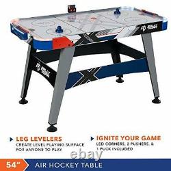 Air Hockey Table, 54, with LED Air Hockey Puck and Pushers Fun Ice Hockey