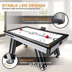 Air Hockey Table, 72 Indoor Hockey Table for Kids and Adults, LED Sports