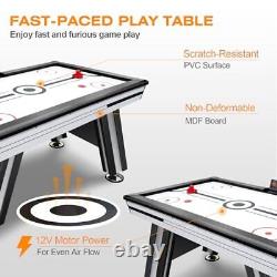 Air Hockey Table, 72 Indoor Hockey Table for Kids and Adults, LED Sports