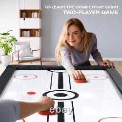 Air Hockey Table, 72 Indoor Hockey Table for Kids and Adults, LED Sports