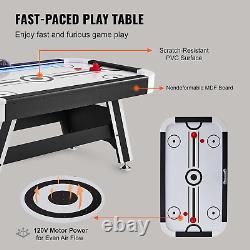 Air Hockey Table, 72 Indoor Hockey Table for Kids and Adults, LED Sports Hockey