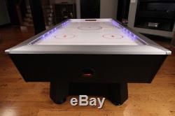 Air Hockey Table 7ft Arcade Style with Interactive LED Lights and Accessories