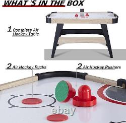 Air Hockey Table Indoor Powered Hockey Game Table with2 Pucks, 2 Pushers