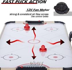 Air Hockey Table Indoor Powered Hockey Game Table with2 Pucks, 2 Pushers