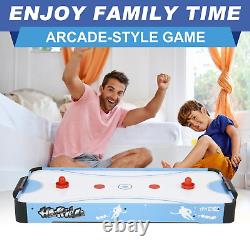 Air Hockey Table, Portable Hockey Game Table for Kids and Adults, Indoor Elec