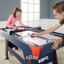 Air Hockey Table Powered Overhead Electronic Scorer Recreation Game Room Durable