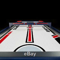 Air Hockey Table Powered Overhead Electronic Scorer Recreation Game Room Durable