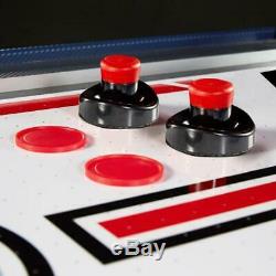Air Hockey Table Powered Overhead Electronic Scorer Recreation Game Room Durable