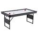 Air Hockey Table Set Foldable Powered 66 Indoor Game Room Arcade Sound Effects