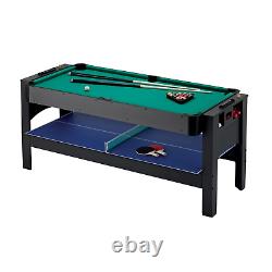 Air Hockey Table Tennis Flip 6' 3-In-1 Game Table Billiard/Pool US ONLY NEW