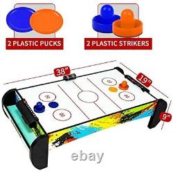 Air Hockey Table for Kids 38Inch Tabletop Air Hockey for Children, Girls, Boys