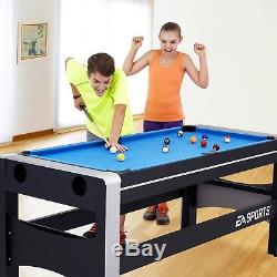 Air Hockey Table for Kids Multi Game Mini Ping Pong Pool Swivel Mancave Combo