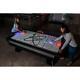 Air Hockey Table w Digital Scoreboard + LED Puck LED Pushers and Light Effects