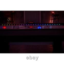 Air Hockey Table w Digital Scoreboard + LED Puck LED Pushers and Light Effects