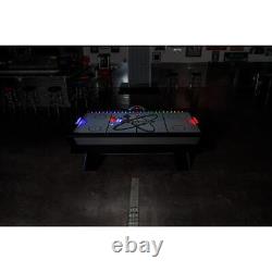 Air Hockey Table w Digital Scoreboard + LED Puck LED Pushers and Light Effects