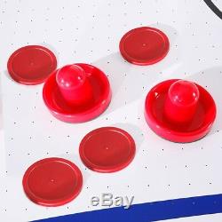 Air Hockey Table w Electronic Scoring + Dual Output Blowers + Automatic Return