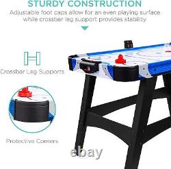 Air Hockey Table with 2 Pucks, 2 Paddles, LED Score Board 58in- For game Table