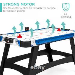 Air Hockey Table with 2 Pucks, 2 Paddles, LED Score Board 58in Kids Adults Gift