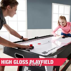 Air Hockey Table with Arcade Electronic Scorer, Perfect for Family Game Rooms