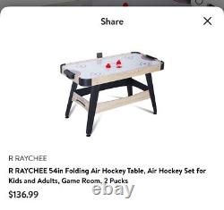 Air Hockey Table with Digital Scoreboard and Sound Effects