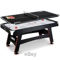 Air Hockey with Tennis Table Top In Rail Scorer 72 Inch Indoor Game Room