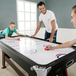 Air Hockey with Tennis Table Top In Rail Scorer 72 Inch Indoor Game Room
