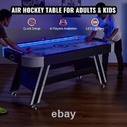 Air-Powered Hockey Table, 72 Indoor Hockey Table for Kids and Adults