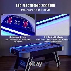 Air-Powered Hockey Table, 72 Indoor Hockey Table for Kids and Adults, LED Sport