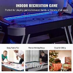 Air-Powered Hockey Table, 72 Indoor Hockey Table for Kids and Adults, LED Sport