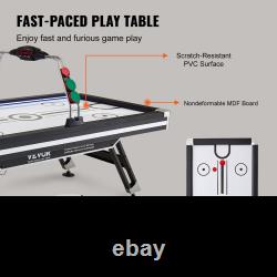 Air-Powered Hockey Table, Arcade Gaming Set for Game Room Family Home