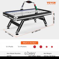 Air-Powered Hockey Table, Arcade Gaming Set for Game Room Family Home