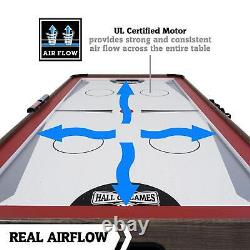Air Powered Hockey with Table Tennis Top 2 in 1 Combo Game Table w Sound Effects