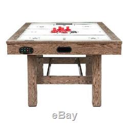 Airzone Premium Air Hockey Table with High End Blower, 84 Wood Finish W