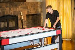 Atomic 2-in-1 Flip Top Game Table 7 Feet Air Hockey and Billiards