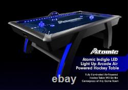 Atomic 90 Indiglo LED Light UP Arcade Air Powered Hockey Table Includes Light