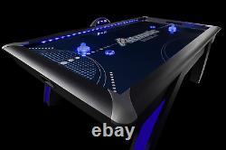 Atomic 90 Or 7.5 Ft Led Light Up Arcade Air Powered Hockey Tables Includes Li