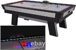 Atomic 90 or 7.5 Ft LED Light up Arcade Air Powered Hockey Tables Includes Li