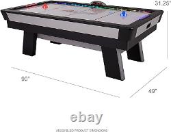 Atomic 90 or 7.5 Ft LED Light up Arcade Air Powered Hockey Tables Includes Li