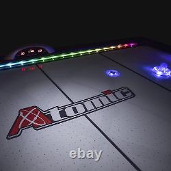 Atomic 90 or 7.5 Ft LED Light up Arcade Air Powered Hockey Tables Includes Li