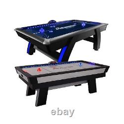 Atomic 90 or 7.5' LED Light Arcade Air Powered Hockey Tables Pucks and Pushers