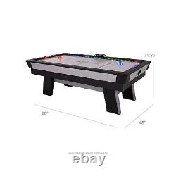Atomic 90 or 7.5' LED Light Arcade Air Powered Hockey Tables Pucks and Pushers