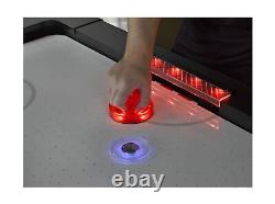 Atomic 90 or 7.5' LED Light Arcade Air Powered Hockey Tables Pucks and Pushers