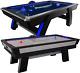 Atomic 90 or 7.5 ft LED Light UP Arcade Air Powered Hockey Tables Includes Li