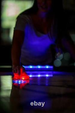 Atomic 90 or 7.5 ft LED Light UP Arcade Air Powered Hockey Tables inc Light UP