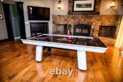 Avenger 8' Hockey Table with LED Scoring and 120V Blowers for Exhilarating Play