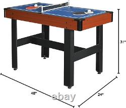 BG1131M Triad 3-In-1 48-In Multi Game Table with Pool Glide Hockey and Table T